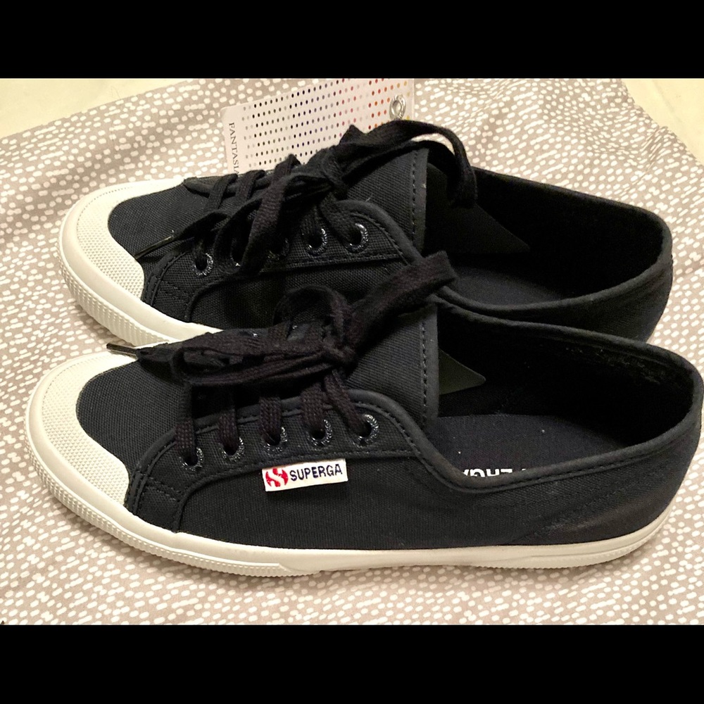 Superga 2294 Toe-Cap Navy Sneakers - Picture 7 of 13